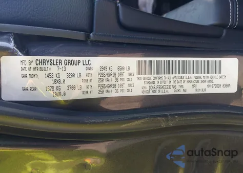 2014 Jeep Grand Cherokee Limited z USA, uszkodzony, nr VIN 1C4RJFBGXEC231706